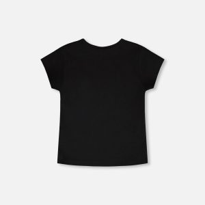 Organic Cotton Jersey T-Shirt Black - Image 3