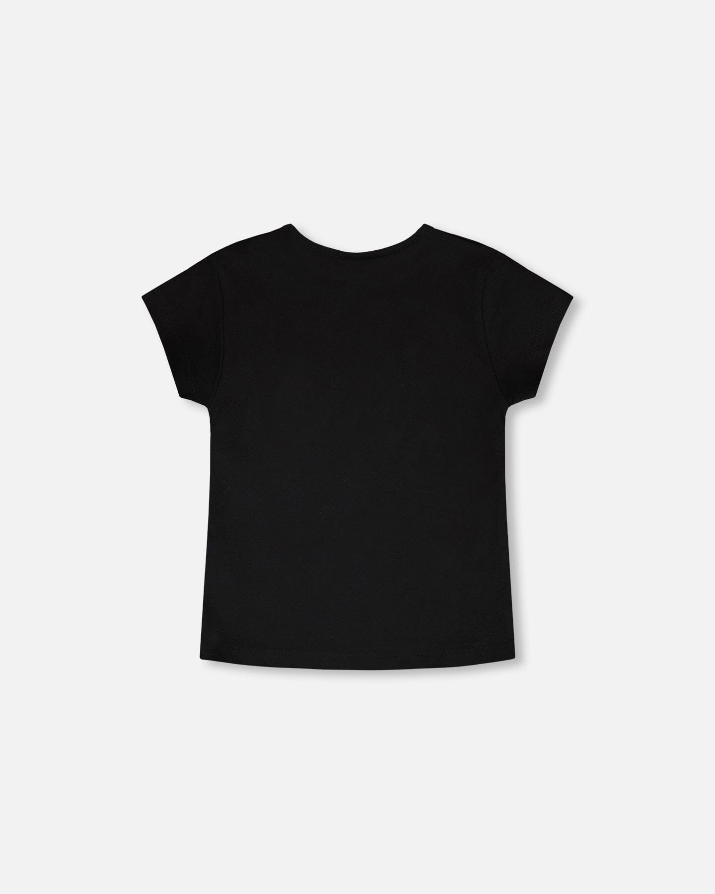 Organic Cotton Jersey T-Shirt Black - Image 3