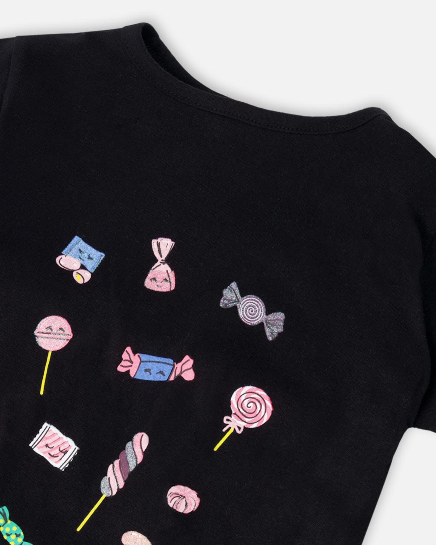 Organic Cotton Jersey T-Shirt Black - Image 4