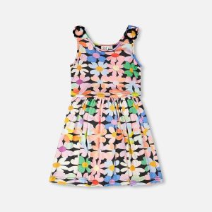 Dress Black Printed Flowers - Image 6