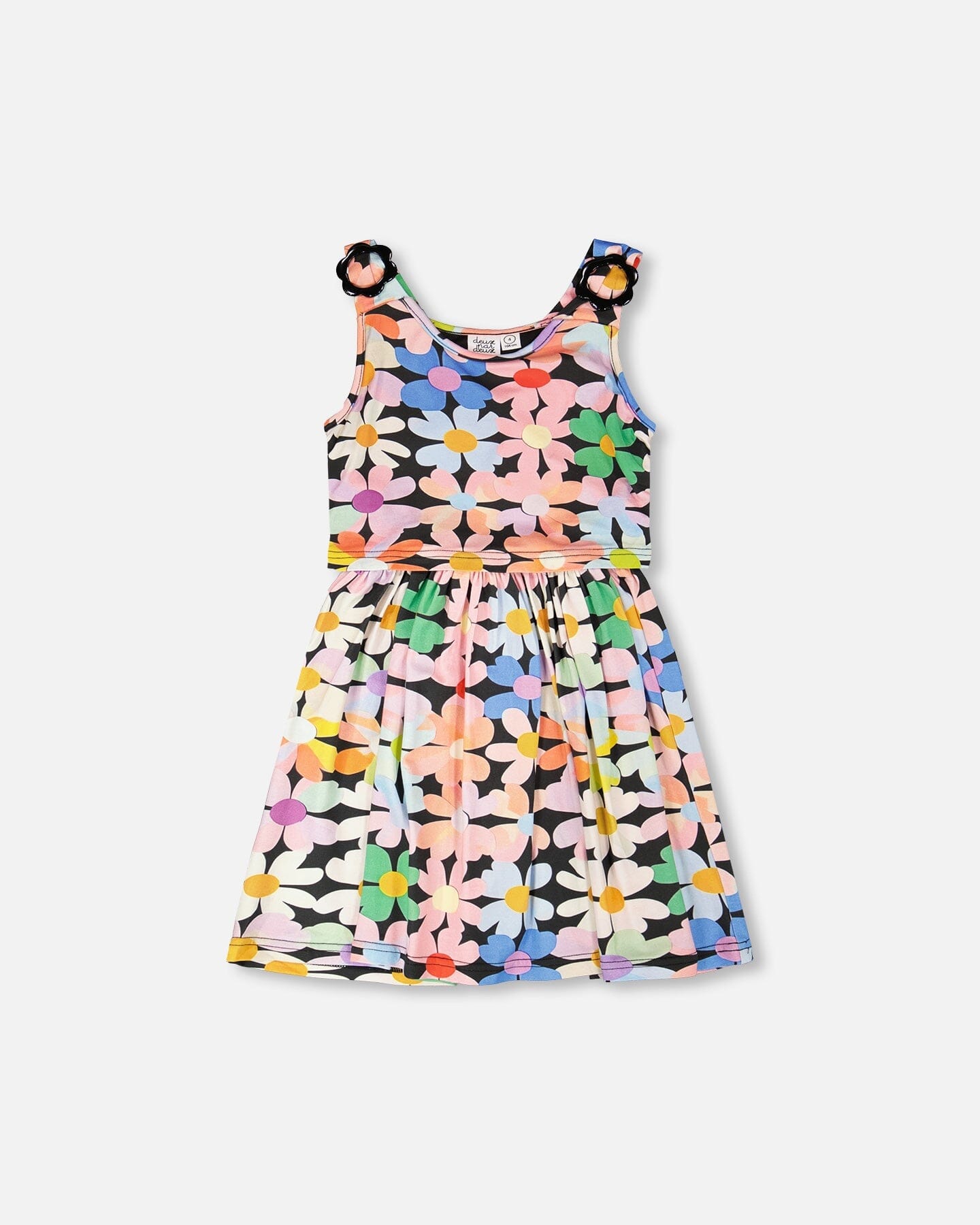 Dress Black Printed Flowers - Image 12