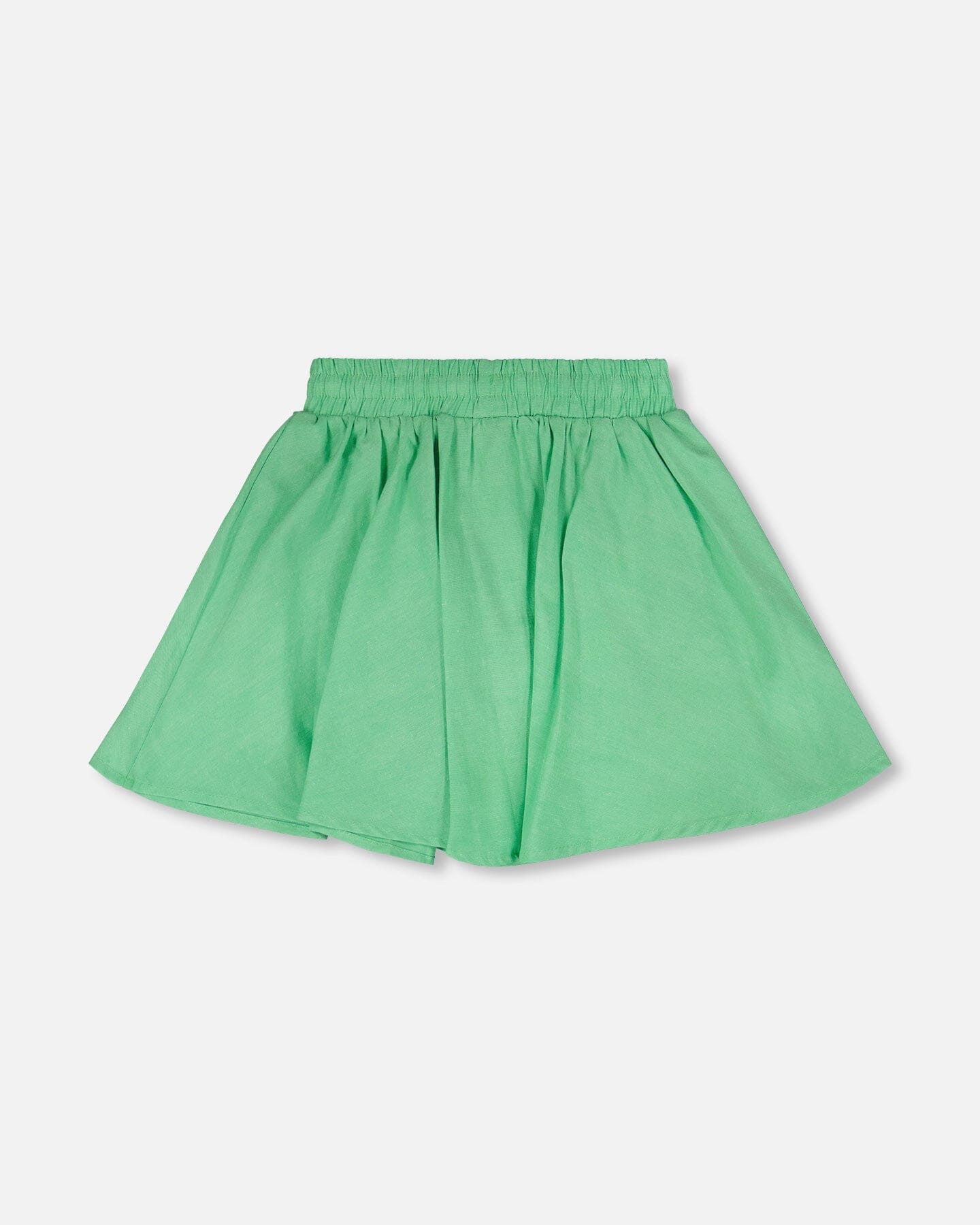 Organic Cotton Skort With Embroidery Green - Image 3