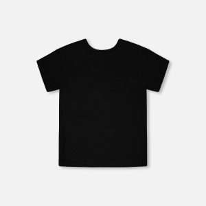 Organic Cotton Jersey T-Shirt Black With Zebra - Image 3