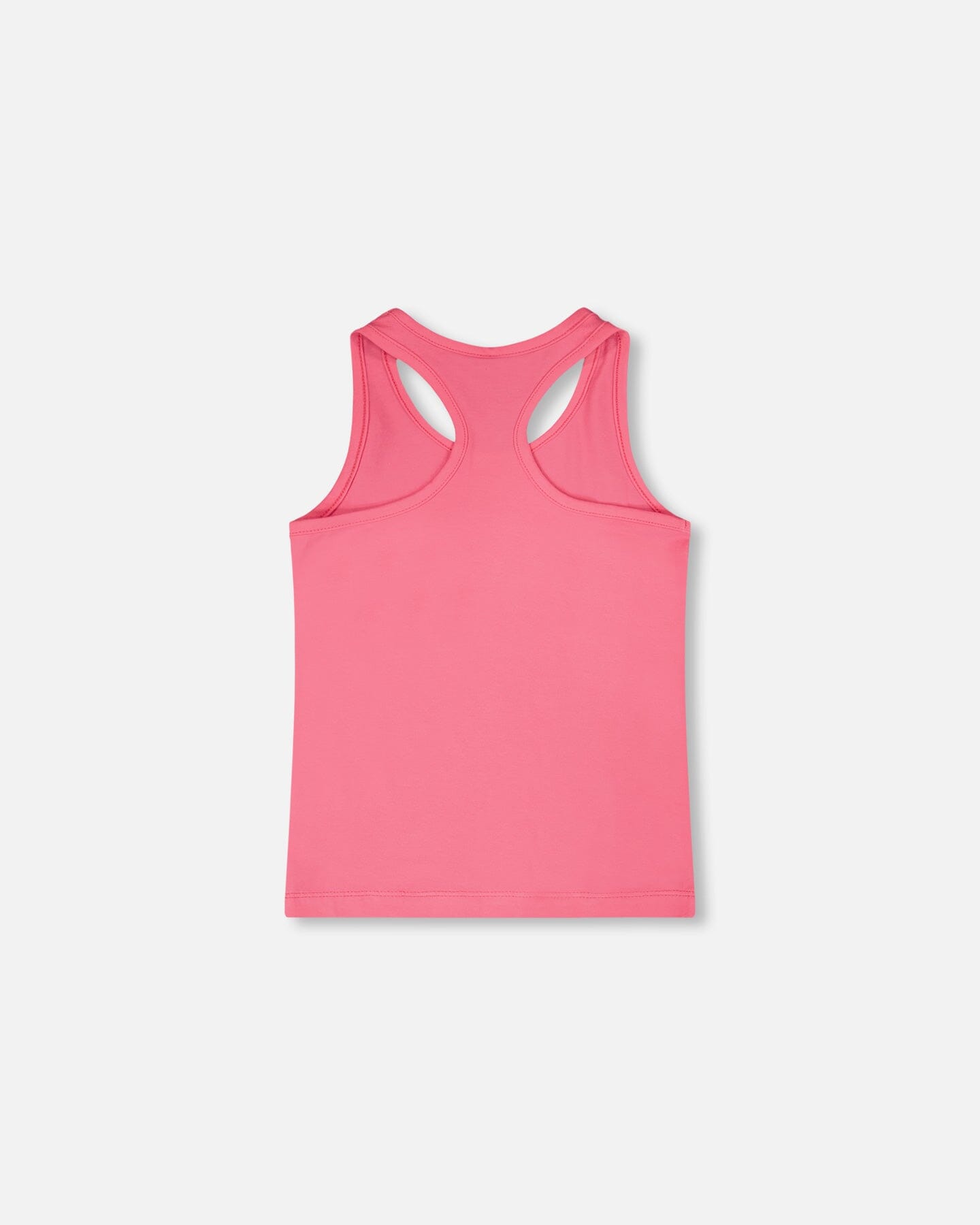Organic Cotton Jersey Tank Top Pink With Screen Print - Image 3