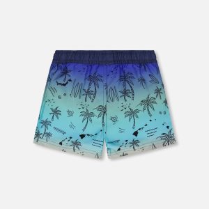Boardshorts Blue Beach Print - Image 4
