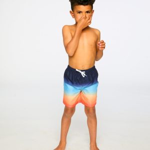 Swim Trunks Blue And Orange Gradient - Image 3