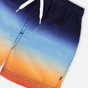 Swim Trunks Blue And Orange Gradient - Image 5