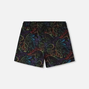 Swim Trunks Black Dinosaur Print - Image 11
