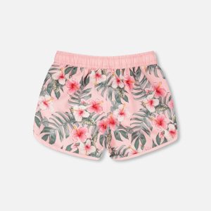 Swim Shorts Pink Hibiscus Print - Image 3