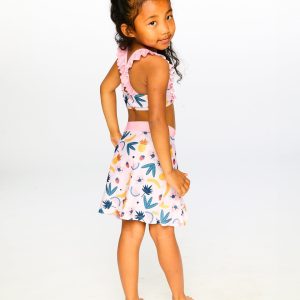 Beach Skirt Cover-Up Pink Printed Fruits - Image 3