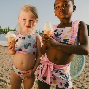 Alternative view of Beach Skirt Cover-Up Pink Printed Fruits