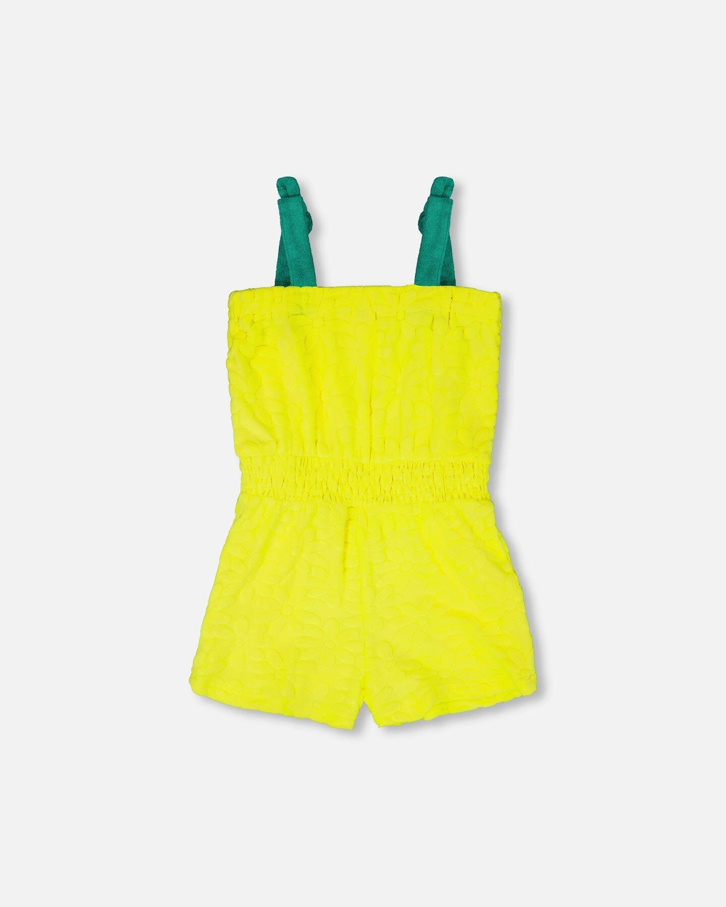 Terry Cloth Sleeveless Jumpsuit Yellow - Image 3