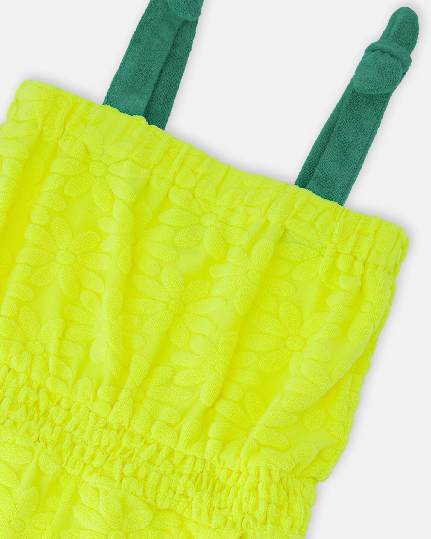 Terry Cloth Sleeveless Jumpsuit Yellow - Image 4