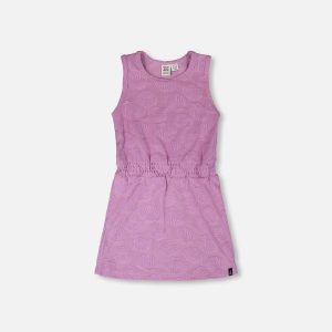 Terry Cloth Beach Dress Lilac - Image 10
