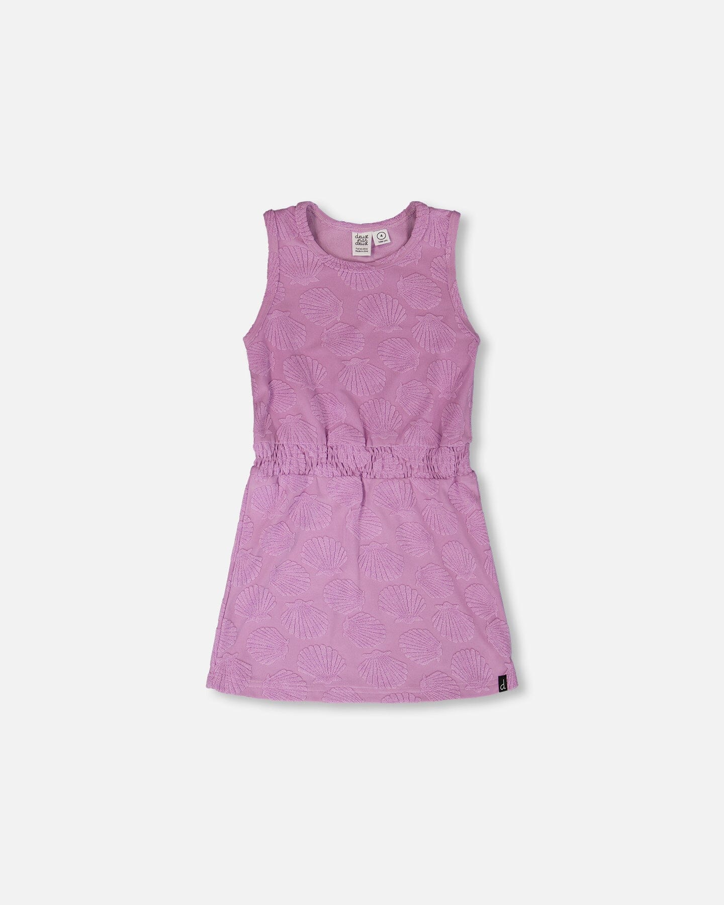 Terry Cloth Beach Dress Lilac - Image 13