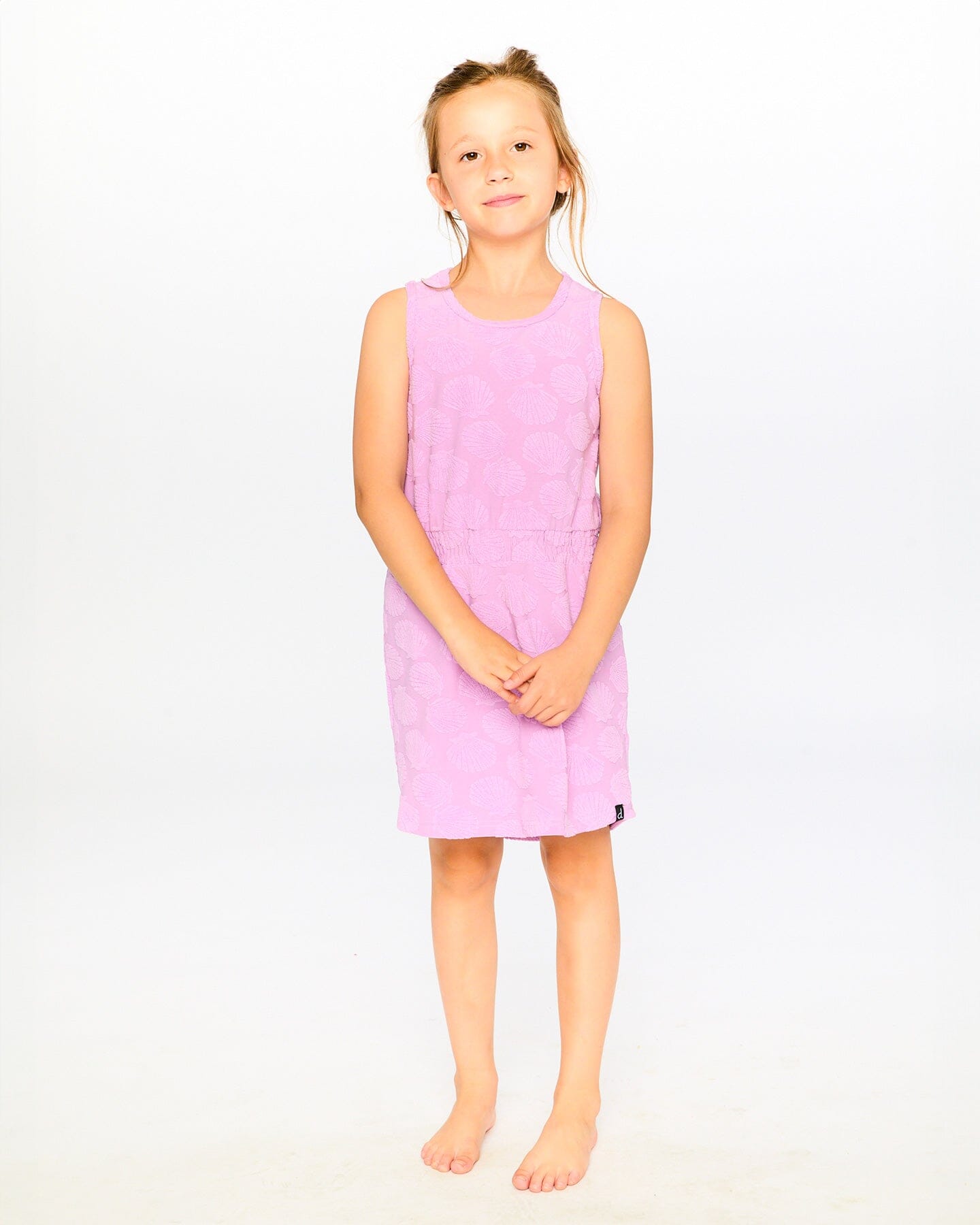 Terry Cloth Beach Dress Lilac - Image 2