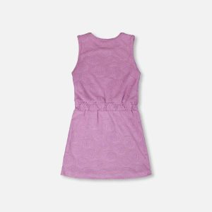 Terry Cloth Beach Dress Lilac - Image 3