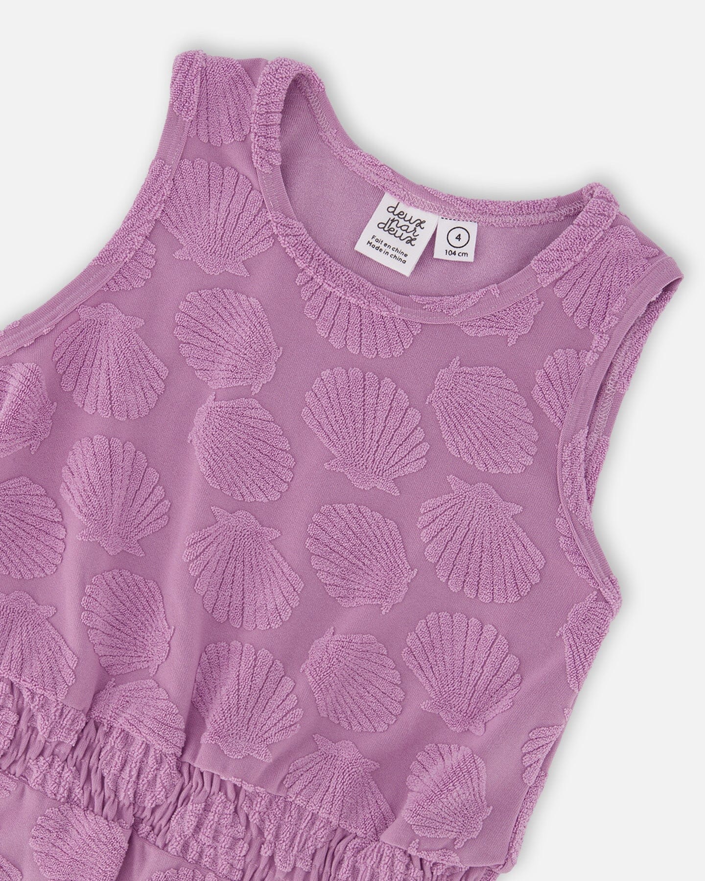 Terry Cloth Beach Dress Lilac - Image 4