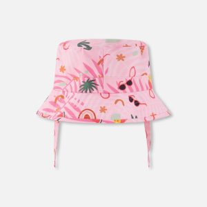 Beach Hat Pink Beach Print - Image 3