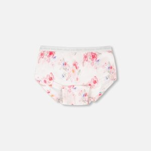 Organic Cotton Boyshort Panty Pink Printed Flowers - Image 5