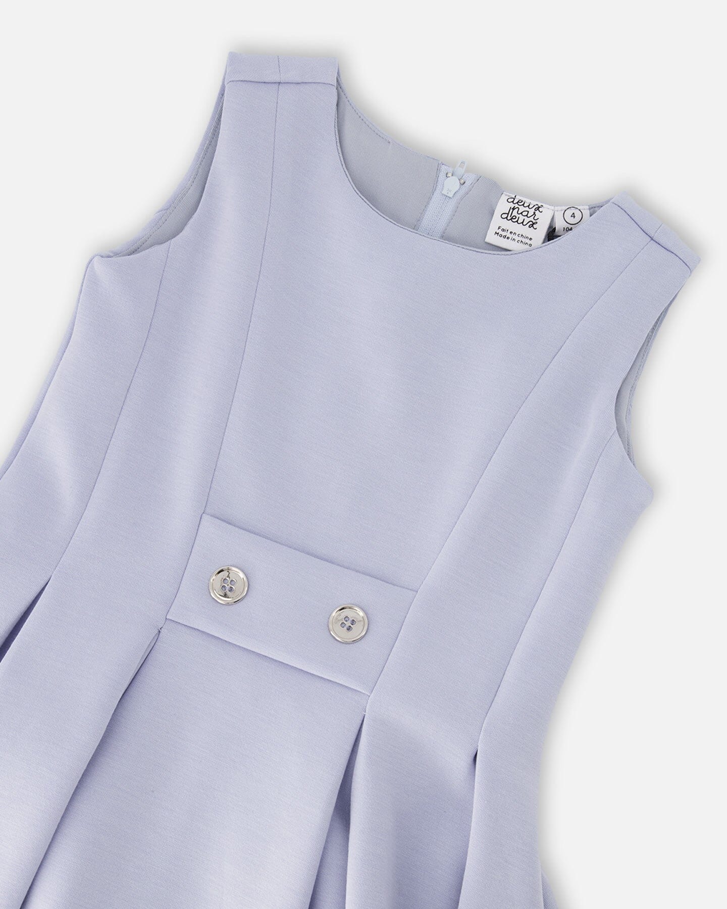 Sleeveless Neoprene Dress Lavender - Image 4