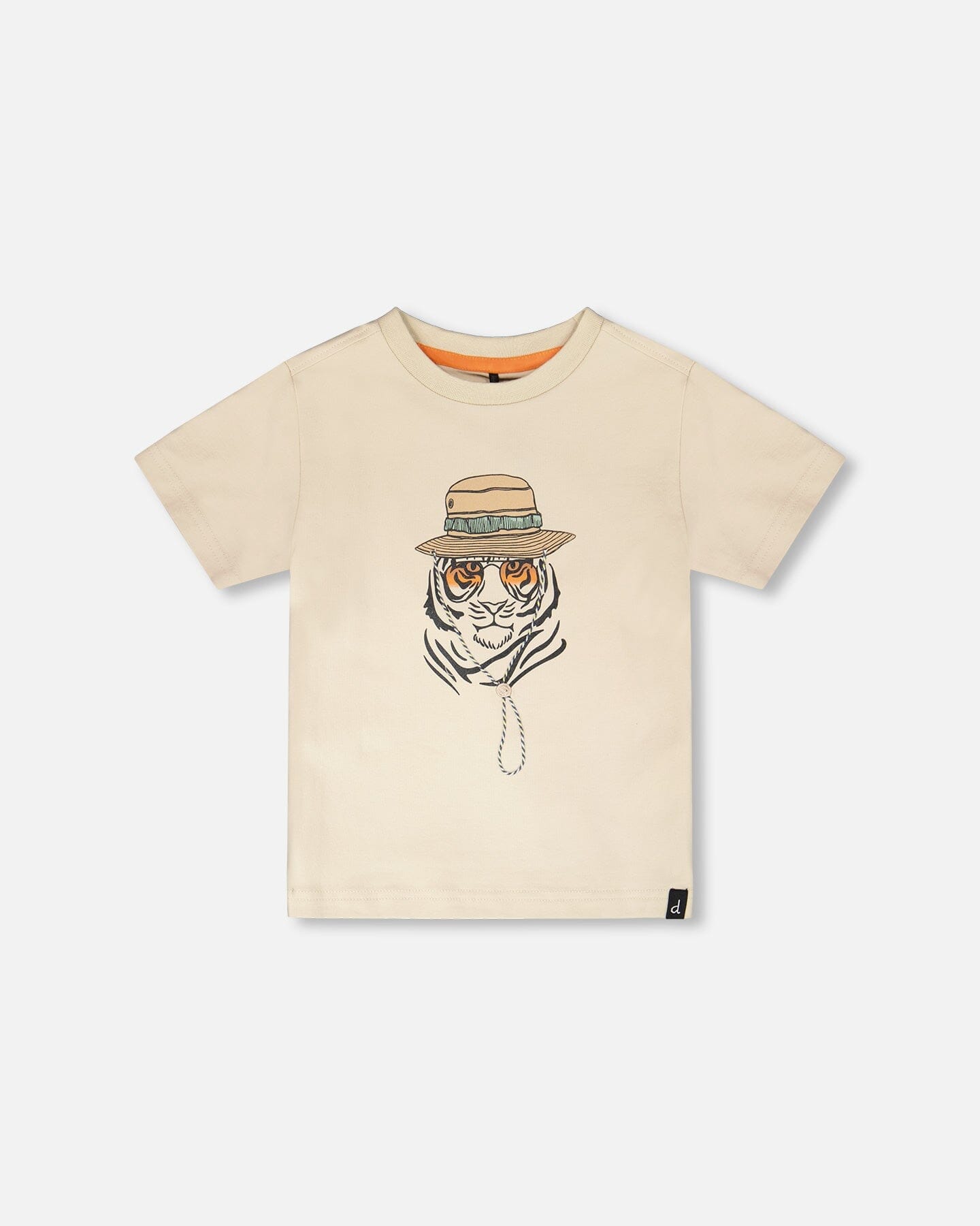 Organic Cotton Short Sleeve T-Shirt Off White - Image 5