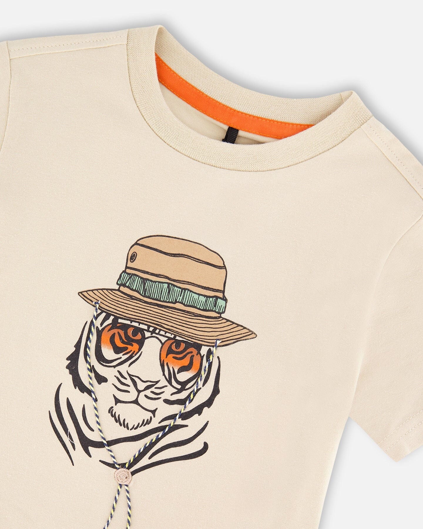 Organic Cotton Short Sleeve T-Shirt Off White - Image 4