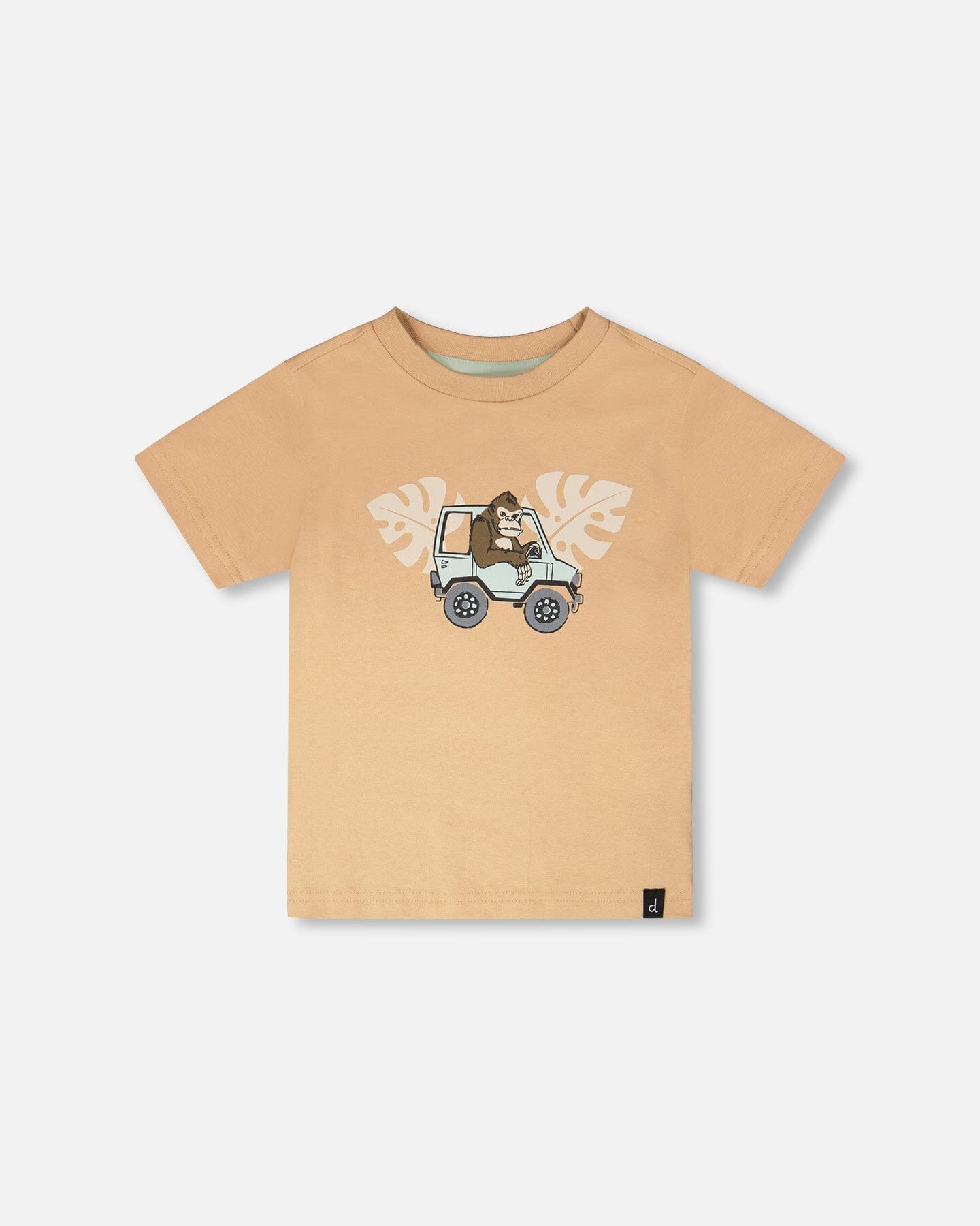 Organic Cotton Short Sleeve T-Shirt Beige - Image 14