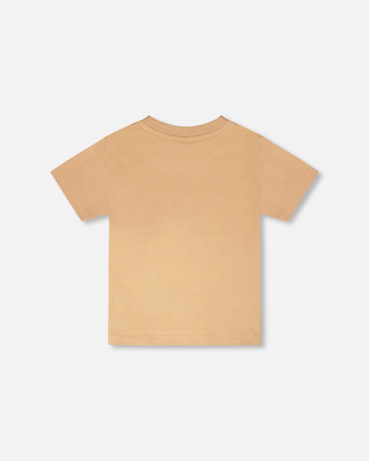 Organic Cotton Short Sleeve T-Shirt Beige - Image 3