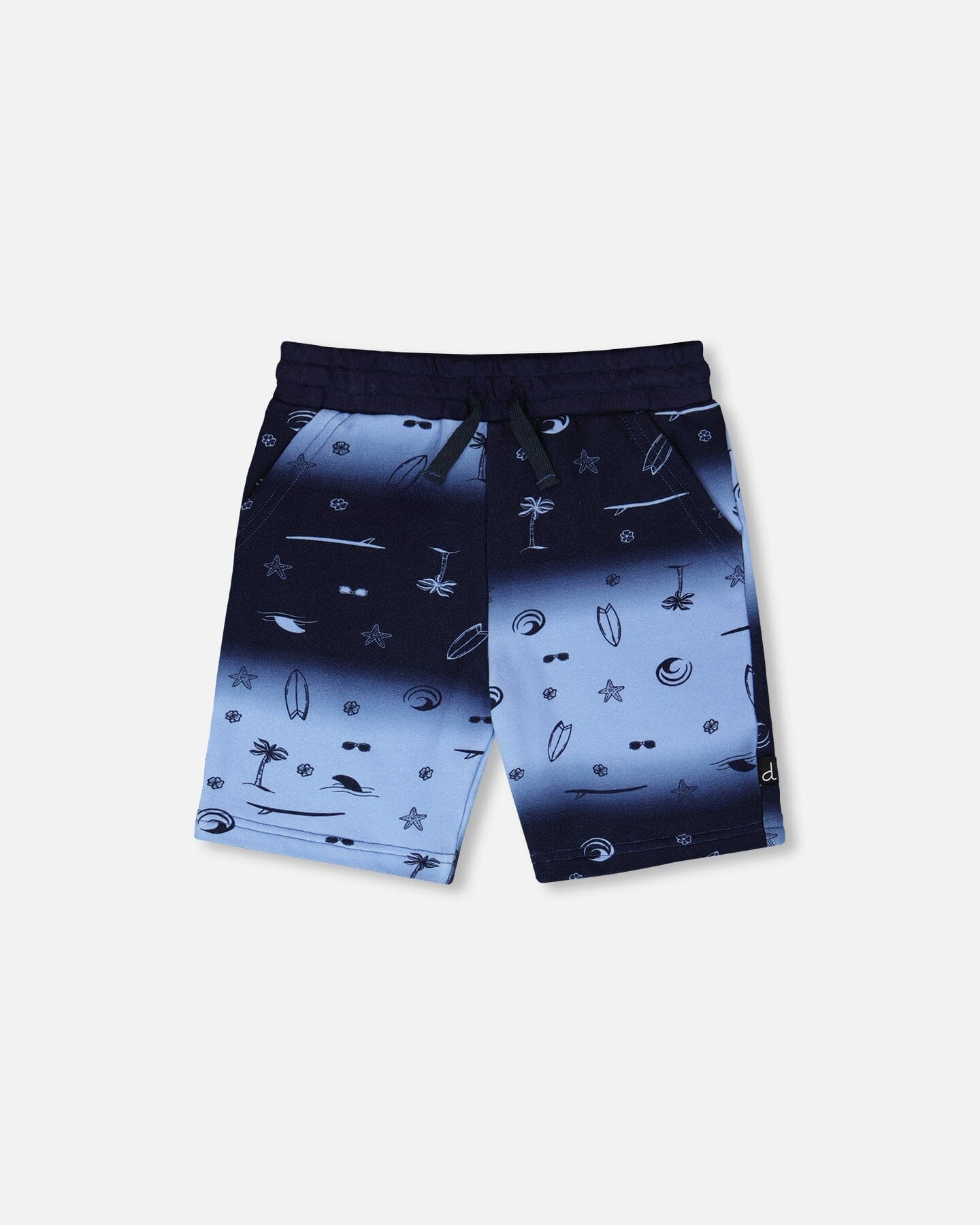 French Terry Shorts Blue Gradient - Image 7