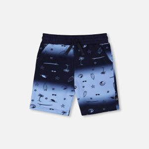 French Terry Shorts Blue Gradient