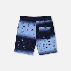 French Terry Shorts Blue Gradient - Image 3