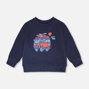 French Terry Sweatshirt Blue - Image 6
