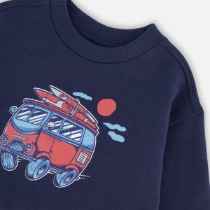 French Terry Sweatshirt Blue - Image 4
