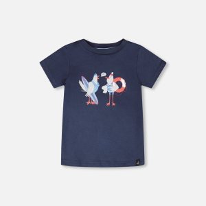 Organic Cotton Short Sleeve T-Shirt Blue - Image 10