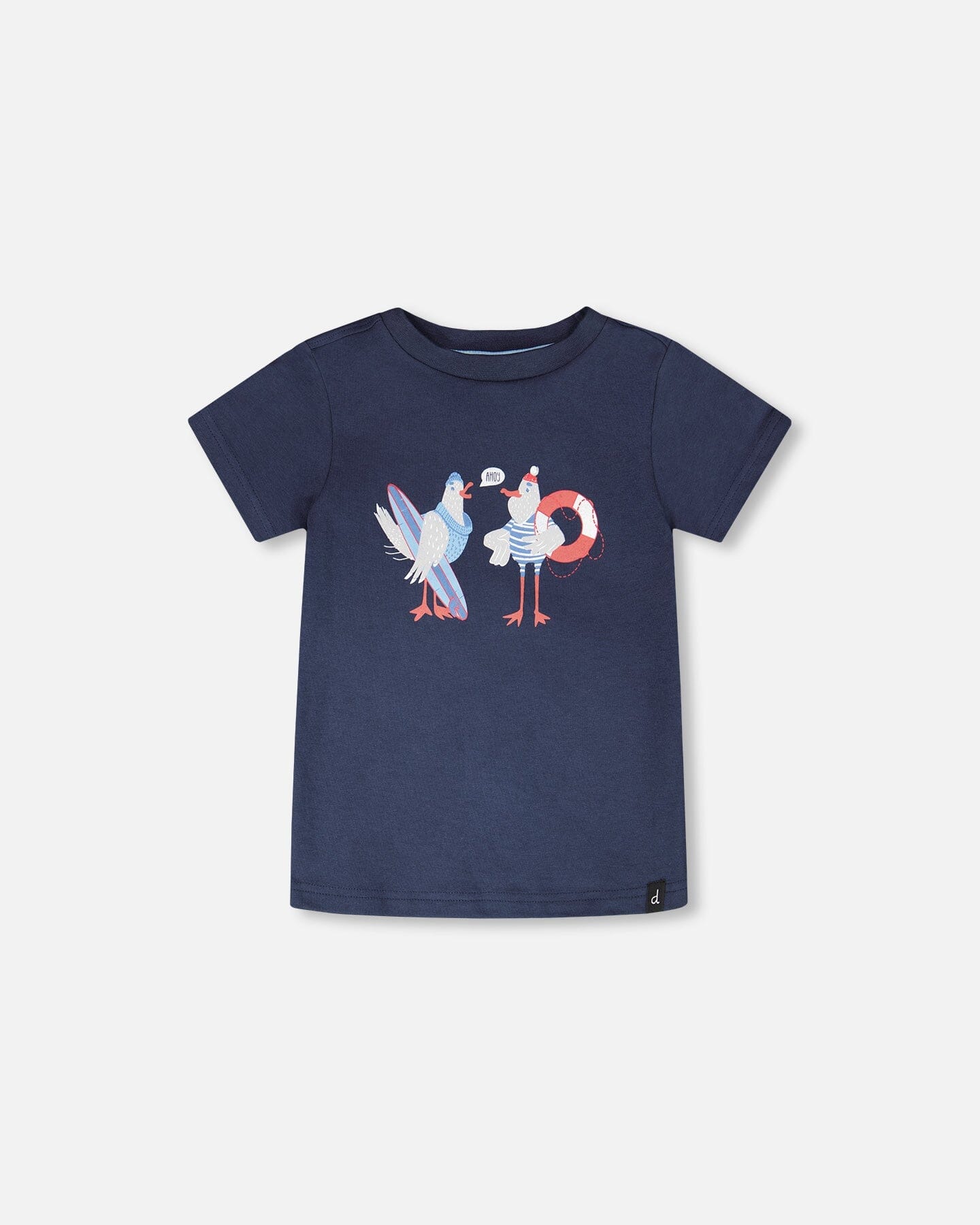Organic Cotton Short Sleeve T-Shirt Blue - Image 13