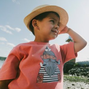 Organic Cotton Short Sleeve T-Shirt Brick - Image 2