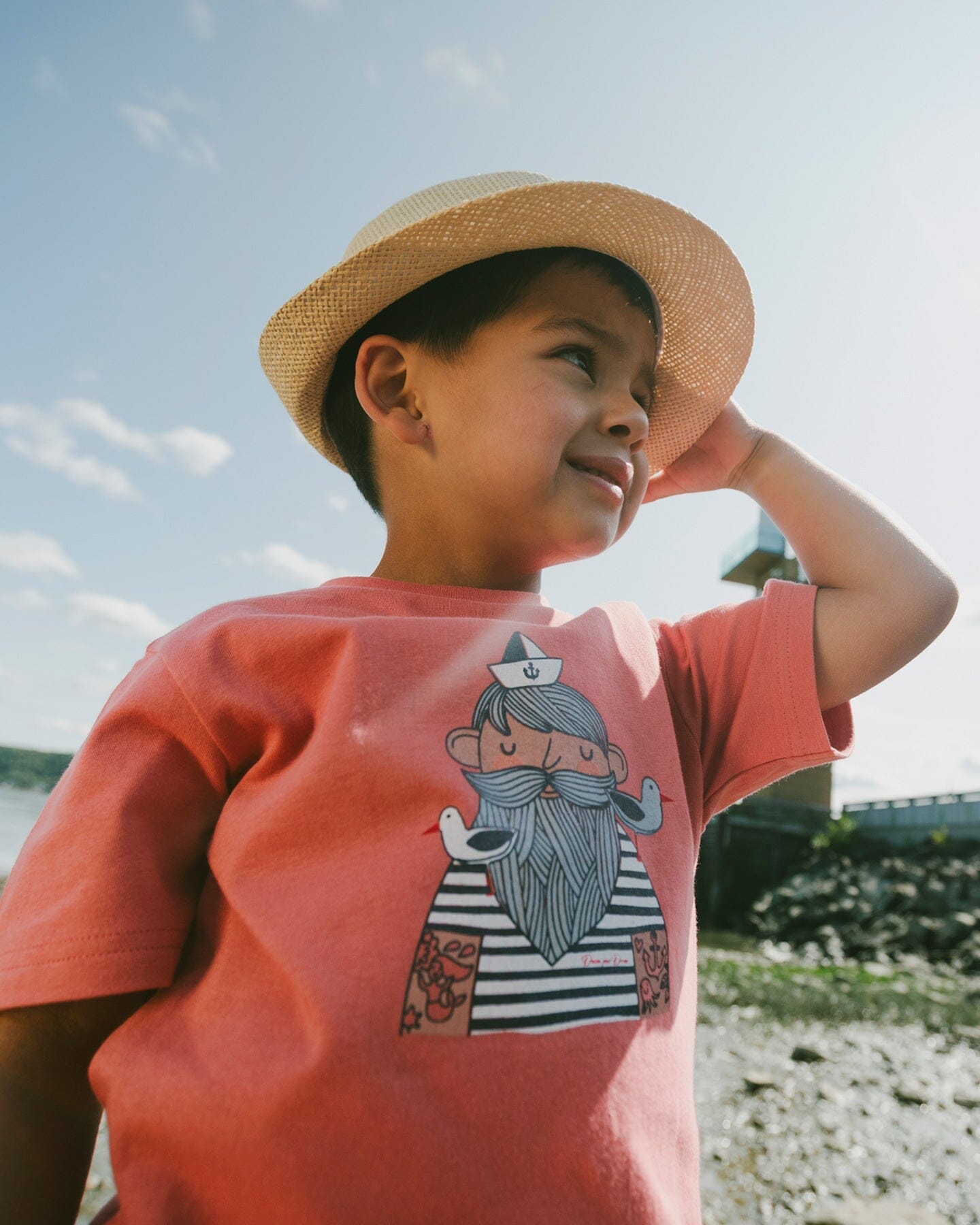 Organic Cotton Short Sleeve T-Shirt Brick - Image 2