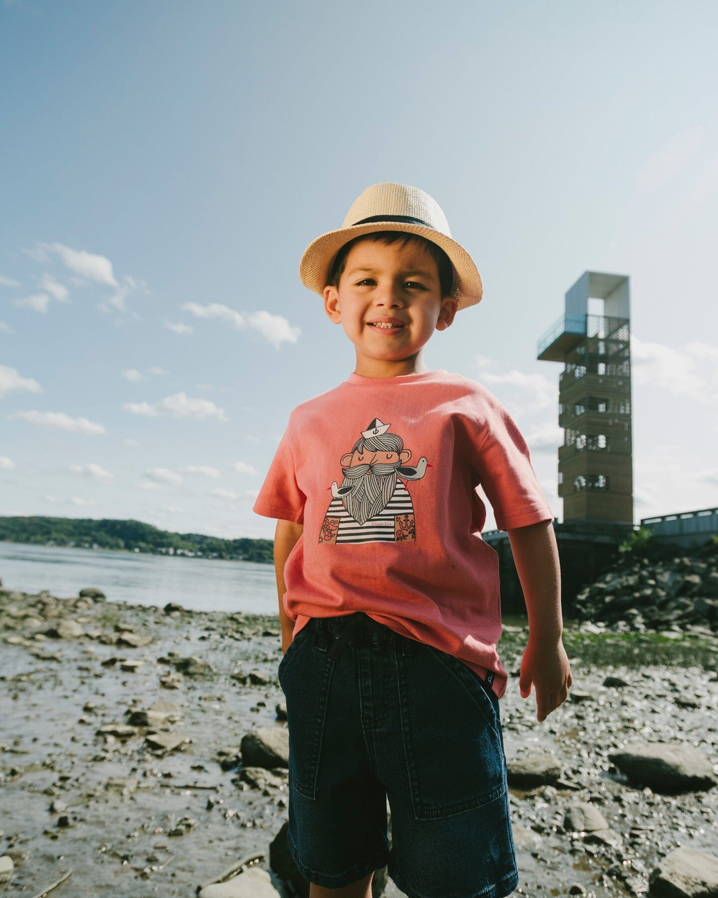 Organic Cotton Short Sleeve T-Shirt Brick - Image 3