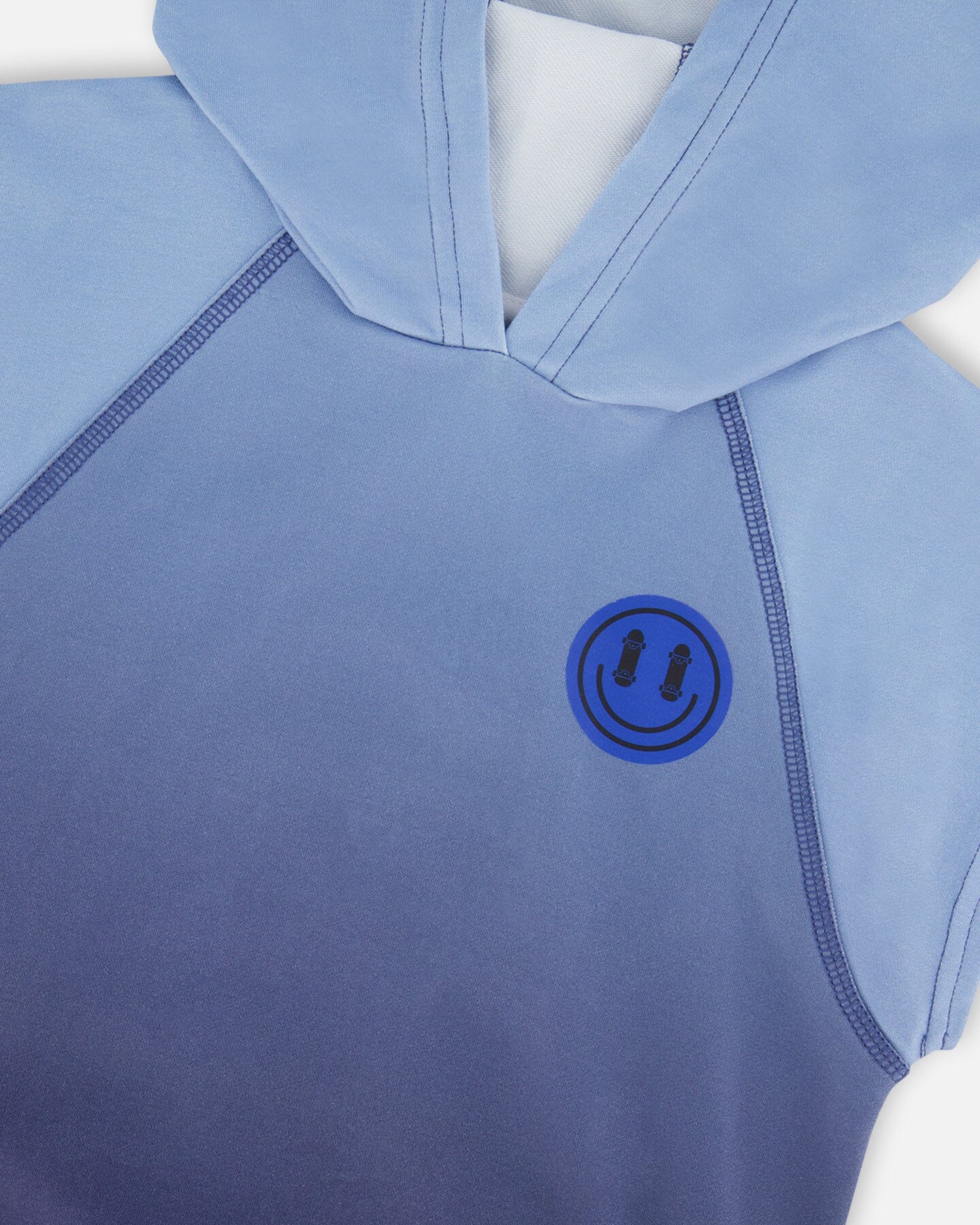 Sleeveless Top And Shorts Set Blue Gradient - Image 3