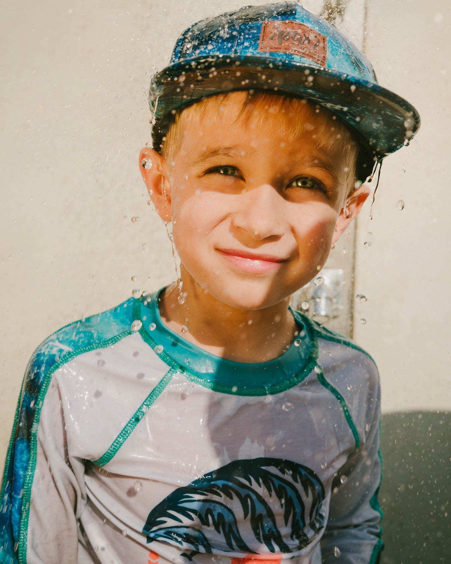 Cap Blue Wave Print - Image 2