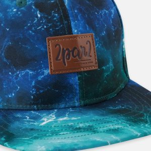 Cap Blue Wave Print - Image 4