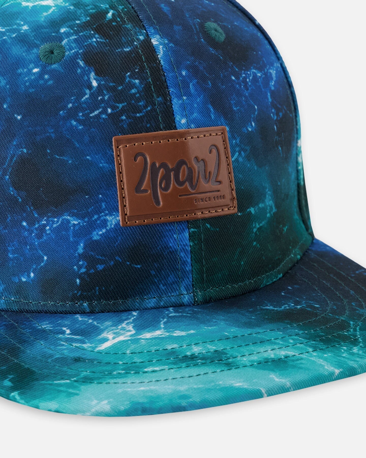 Cap Blue Wave Print - Image 4