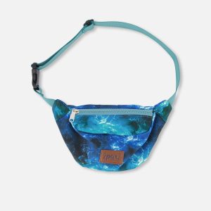 Fanny Pack Blue Wave Print