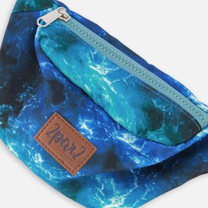 Fanny Pack Blue Wave Print - Image 2