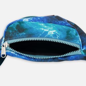 Fanny Pack Blue Wave Print - Image 3
