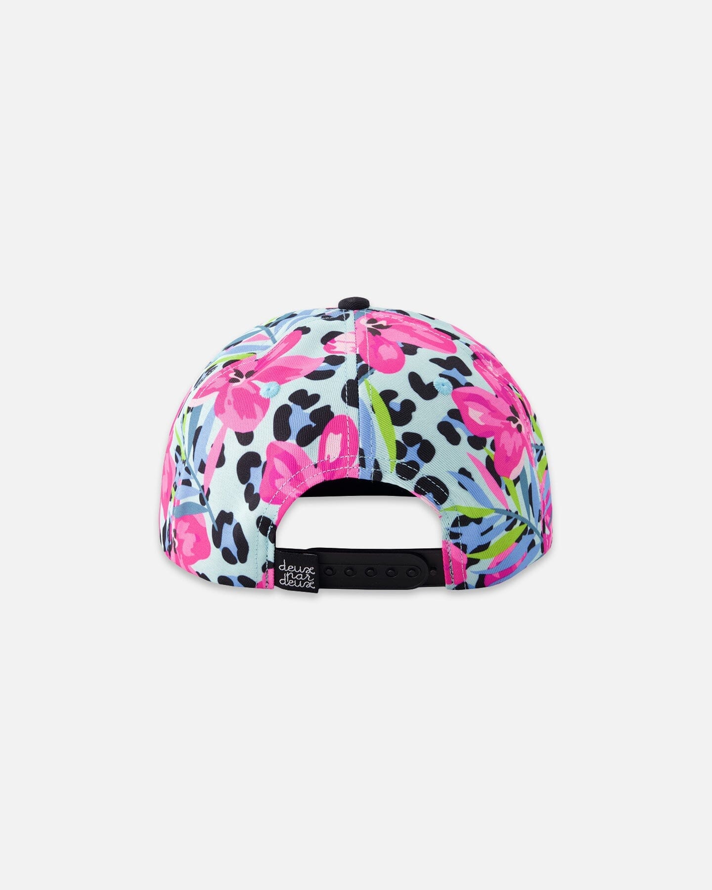 Cap Blue Floral And Leopard Print - Image 2