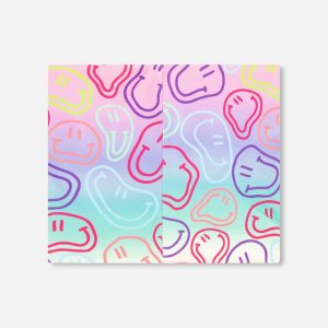 Alternative view of Stretch Jersey Neck Tube Multicolored Printed Smileys