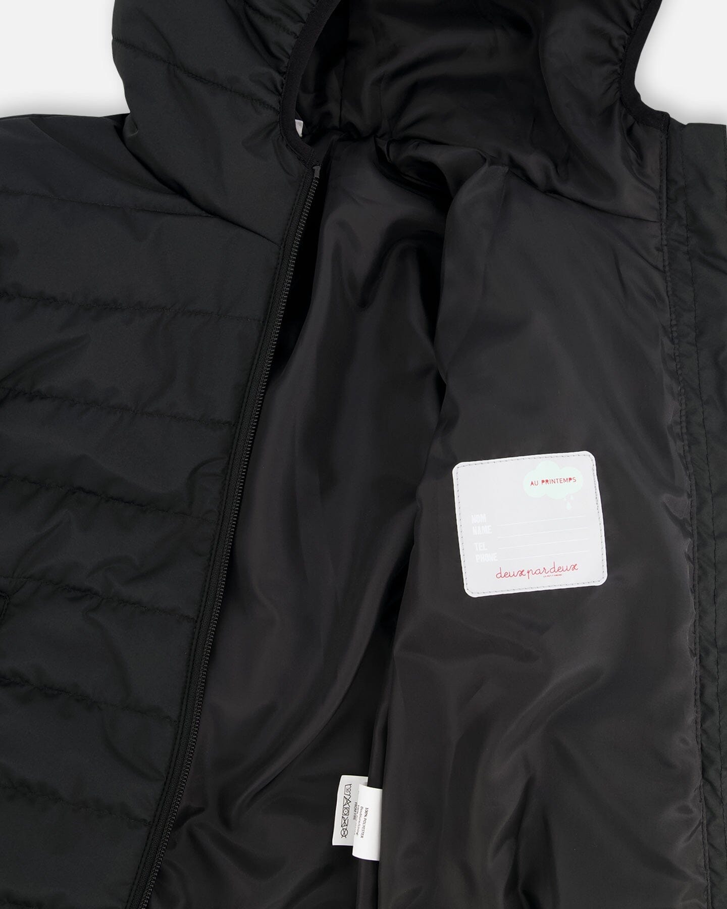 Quilted Mid-Season Jacket Black - Image 5