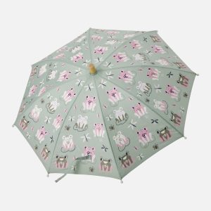 Color-Changing Umbrella Green Frog Print